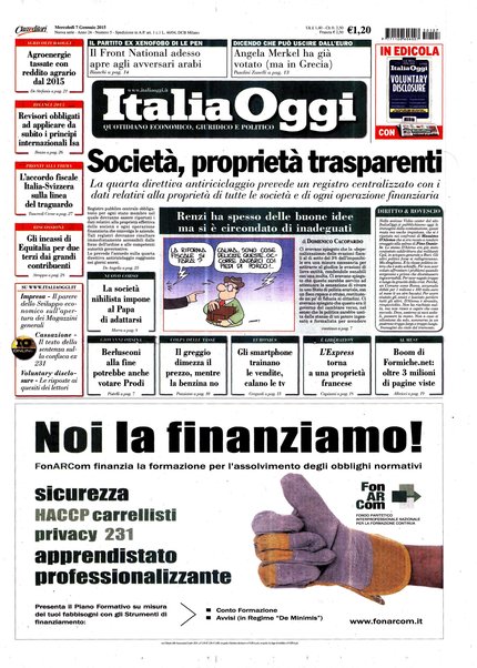 Italia oggi : quotidiano di economia finanza e politica